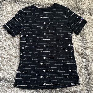 Champion Gray Short Sleeve Shirt Large